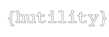 Hutility Logo White